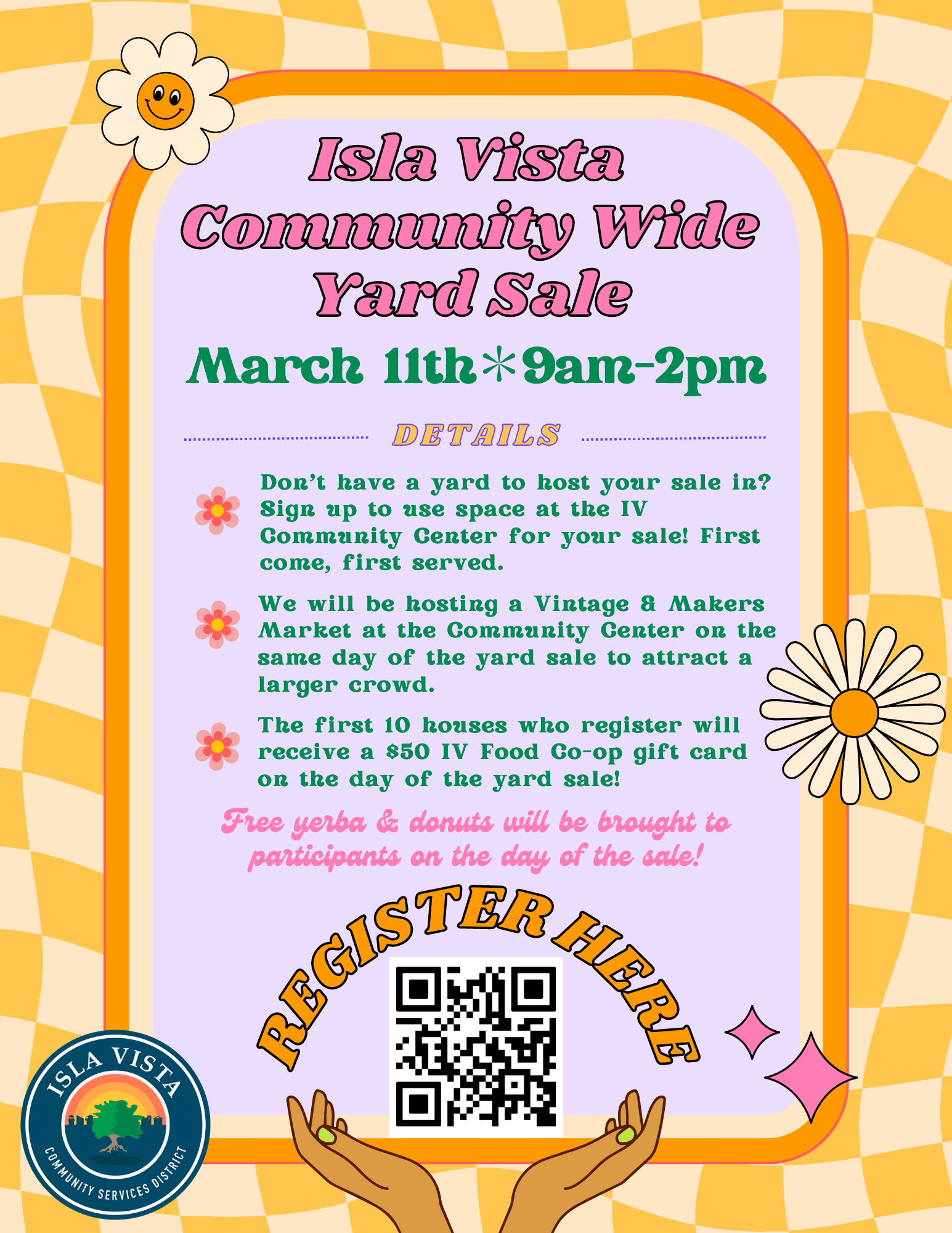 Yard Sale Sign Up Isla Vista Community Services District